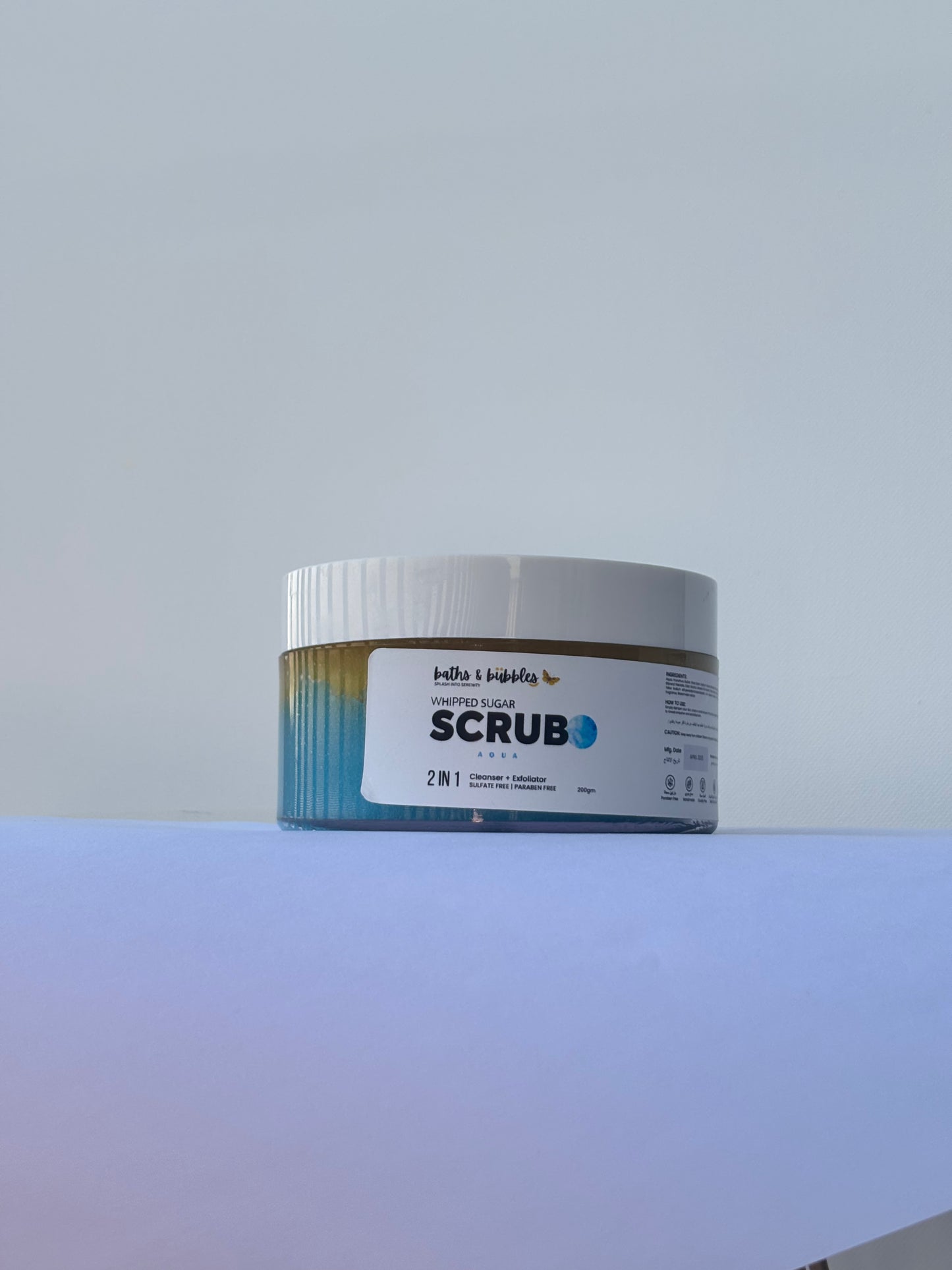 Whipped Sugar Scrub - Aqua