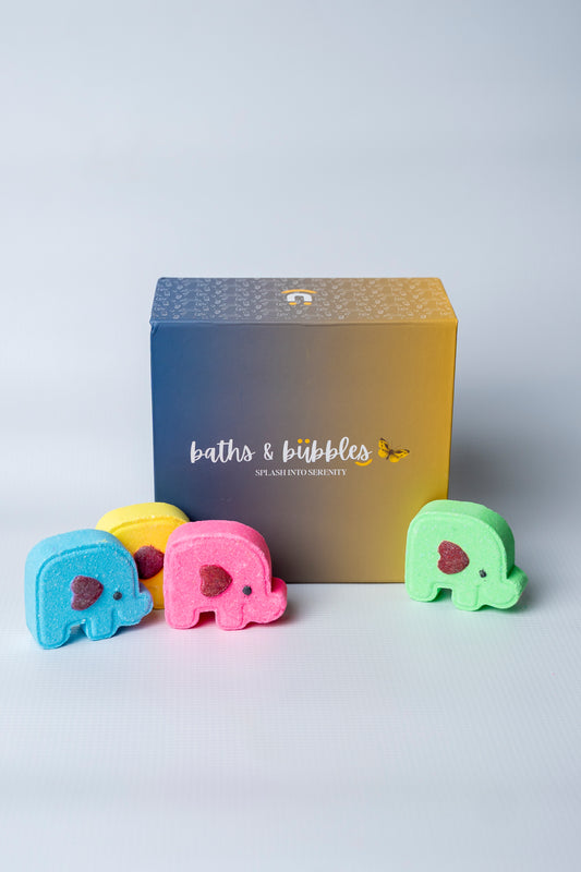 Baby Elephant Bath Bombs (Set of 4)