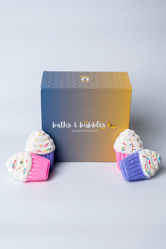 Cupcake Bath Bombs (Set of 4)
