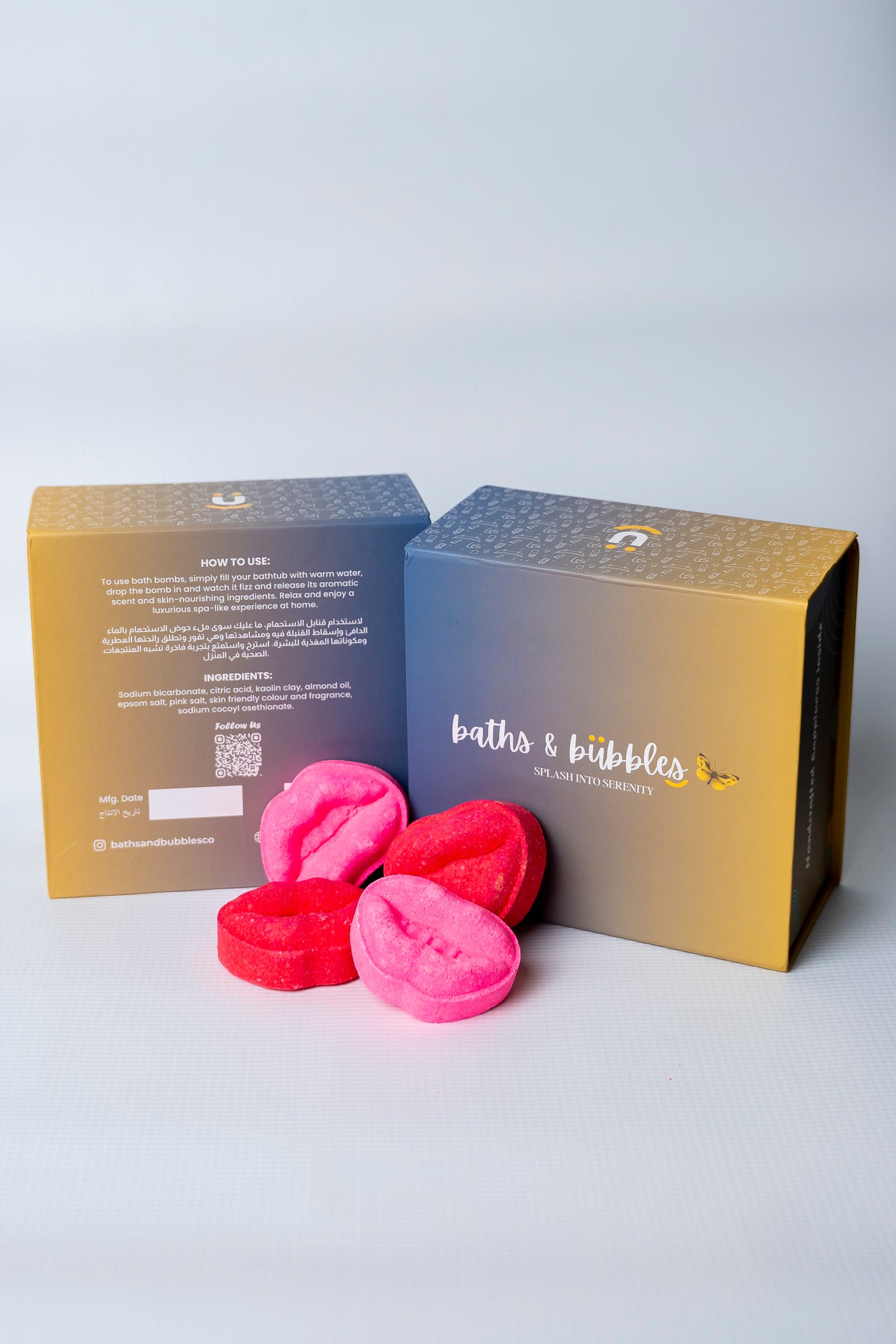 Kiss Fizz Lip Bath Bombs (Set of 2)