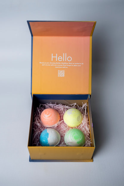Round Swirl Bath Bombs (Set of 4)
