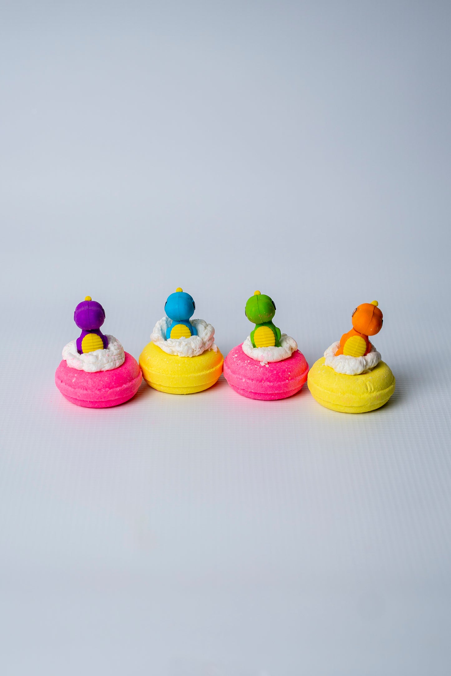 Kids Special Bath Bombs with Frosting and Toy Eraser (Set of 4)