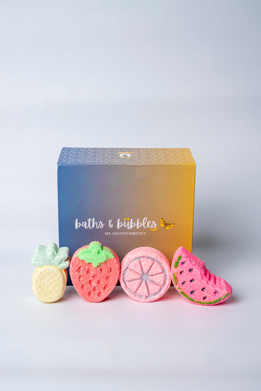 Fruit Basket Bath Bombs (Set of 4)