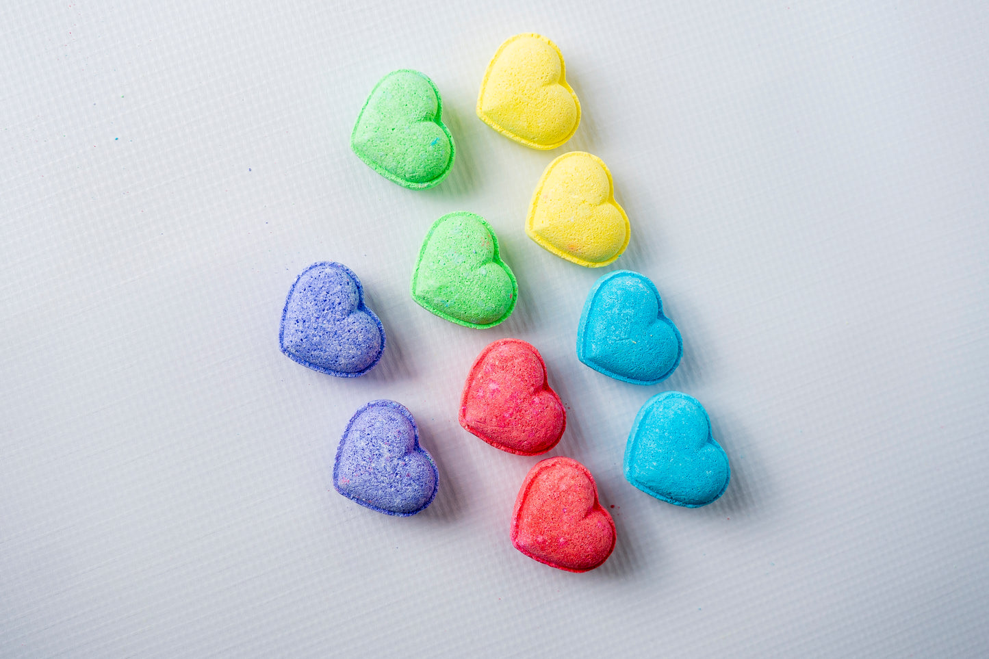 Mini Heart Bath Bombs (Set of 10)