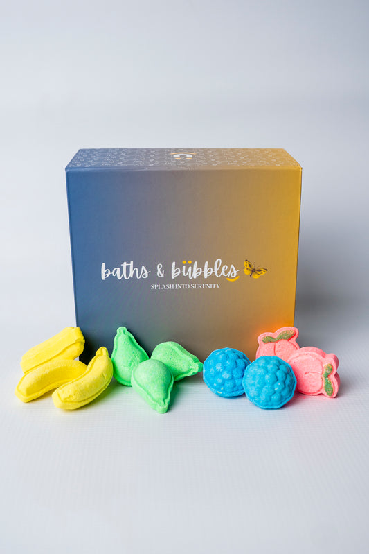 Mini Fruits Bath Bombs (Set of 10)