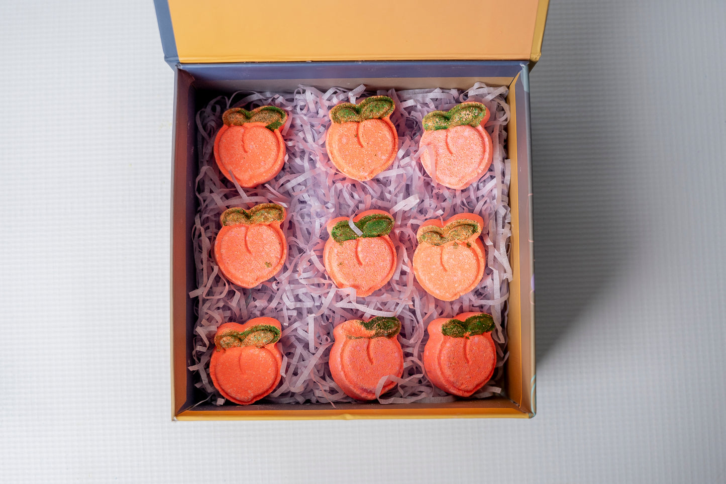 Peach Mini Bath Bombs (Set of 9)