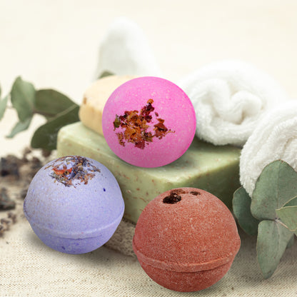 Round With Topping Bath Bombs (Set of 4)