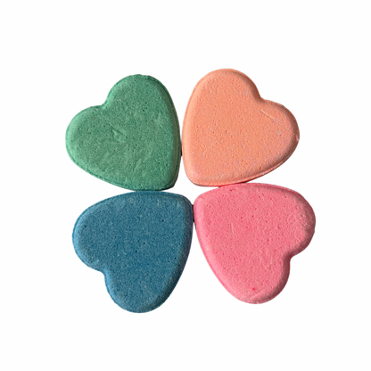 Heart Shaped Bath Bombs (Set of 4)